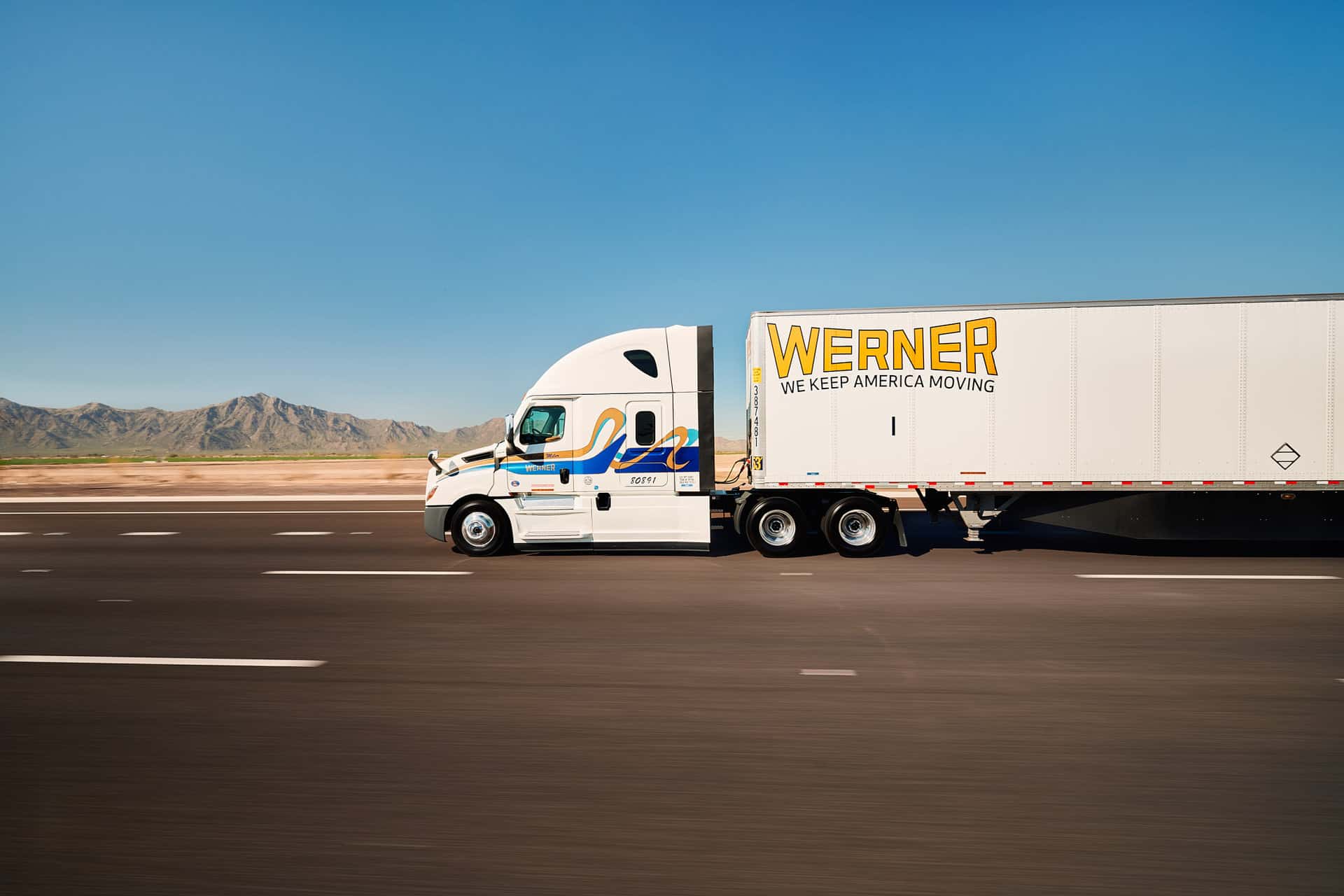 Werner white truck