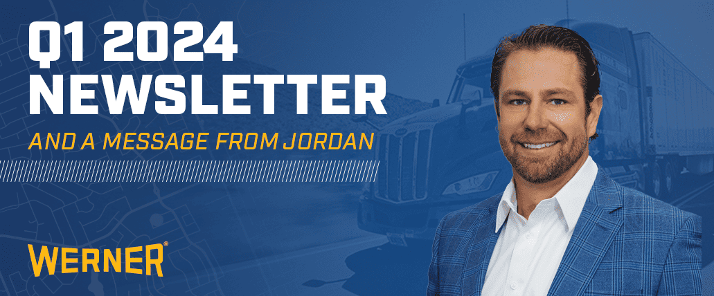Letter from Jordan Strawn at Werner