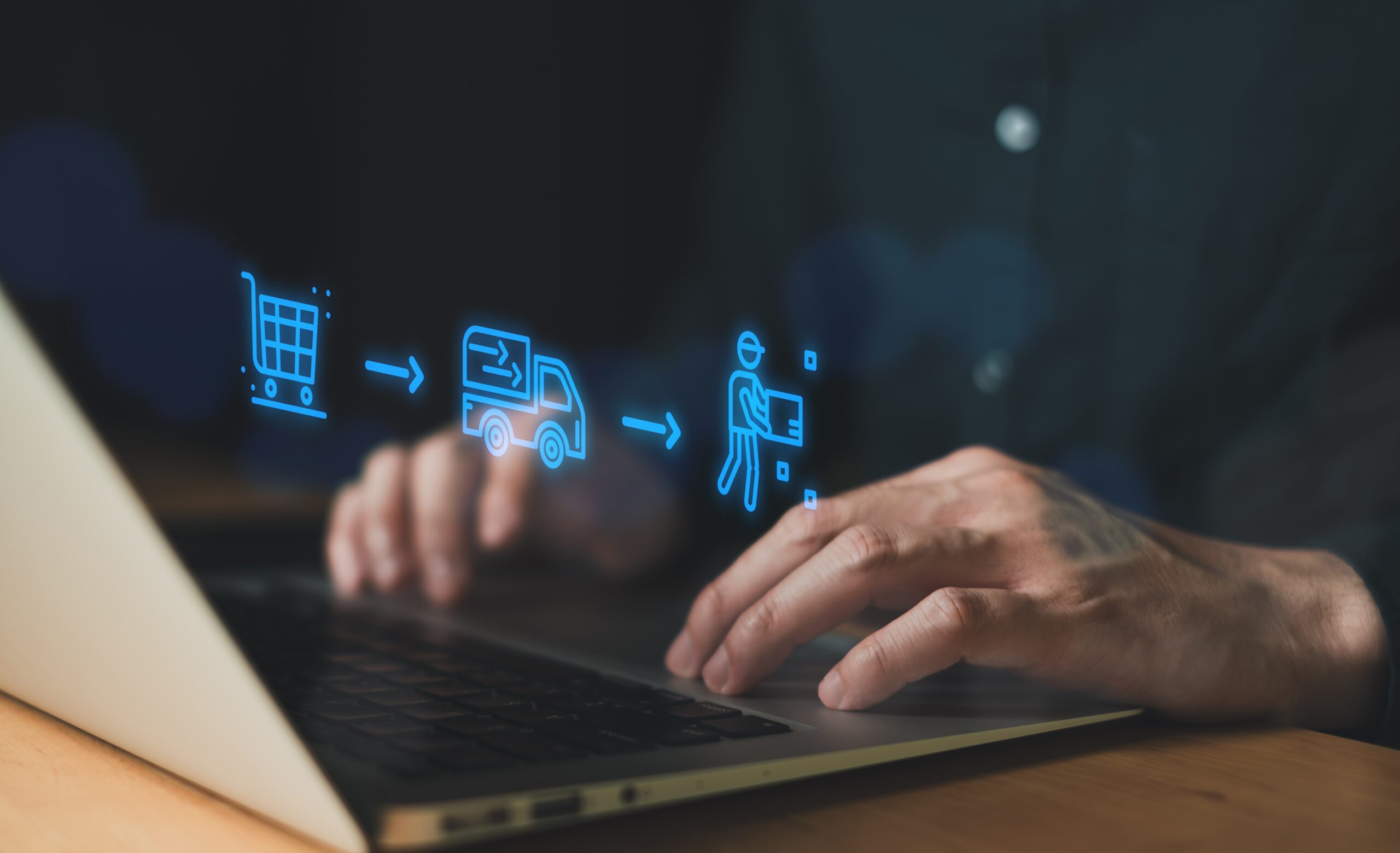 Business,Person,Point,And,Manage,Online,E-commerce,Business,Automation,Logistic Exploring the Role of Logistics Companies